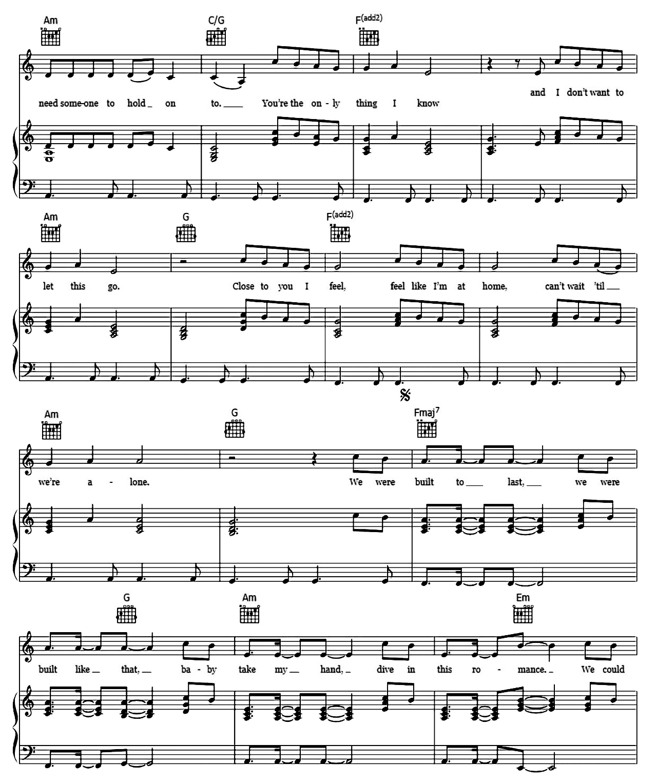 Last Dance sheet music 2