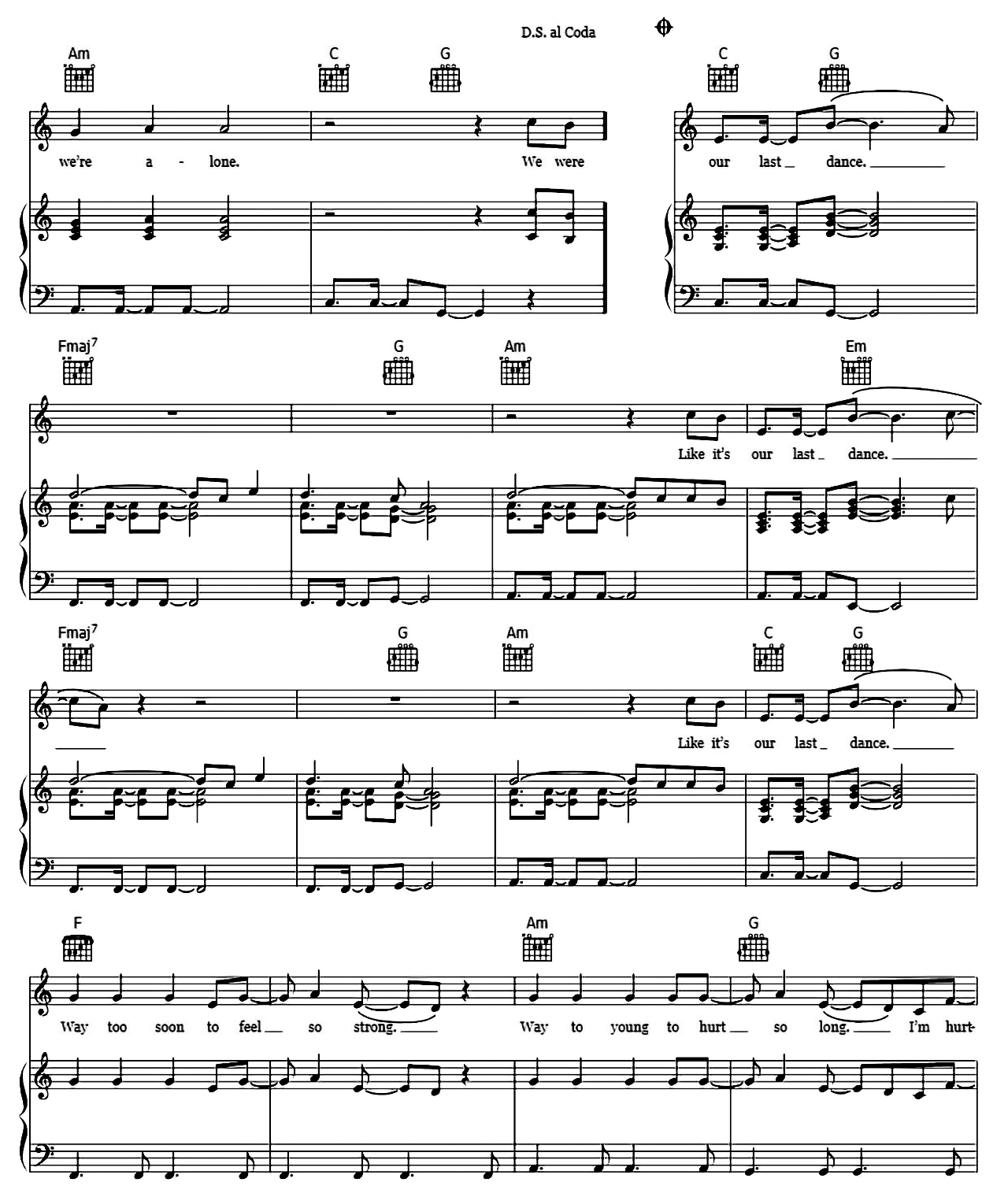 Last Dance sheet music 5