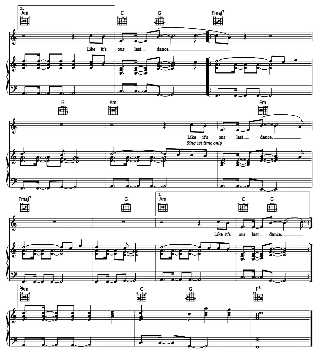 Last Dance sheet music 7