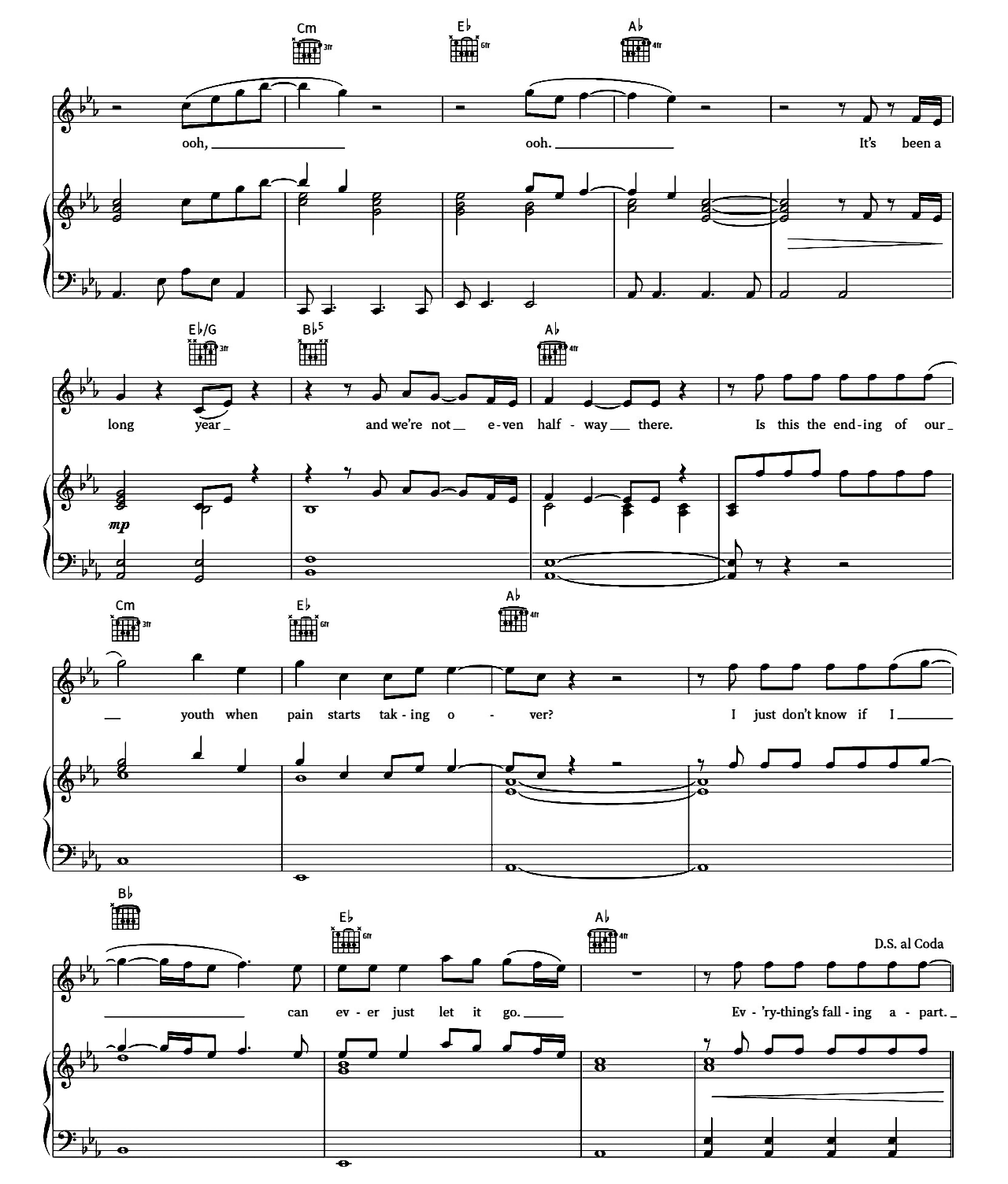 End Of Youth sheet music 5