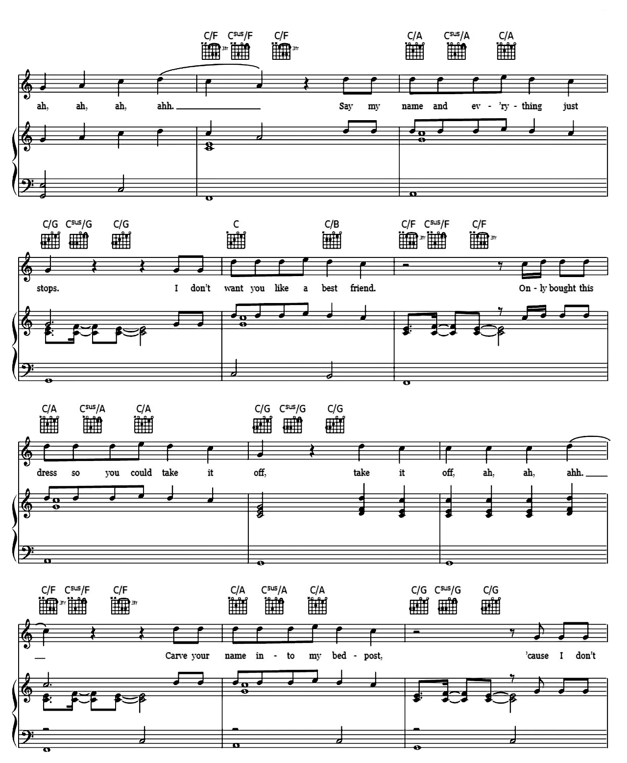 Dress sheet music 3