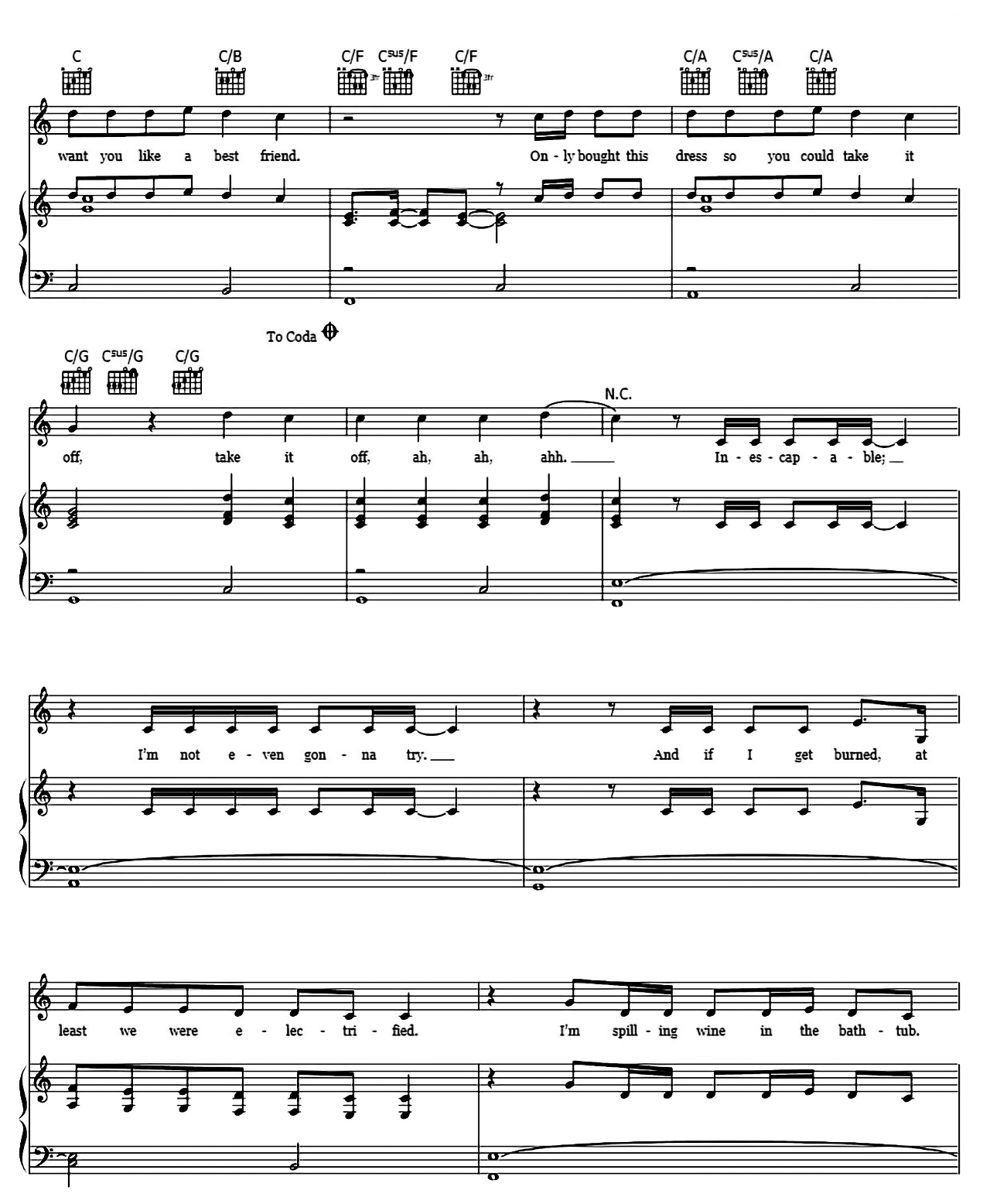 Dress sheet music 4
