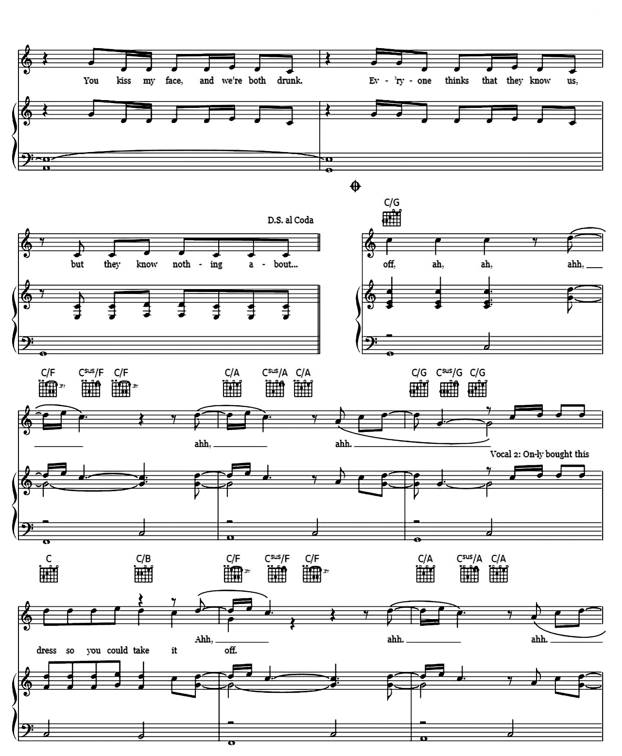 Dress sheet music 5