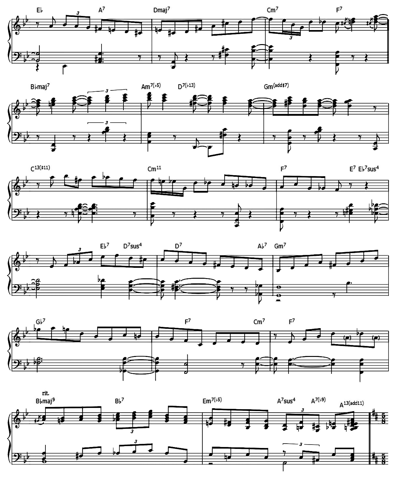 A Time For Love sheet music 7