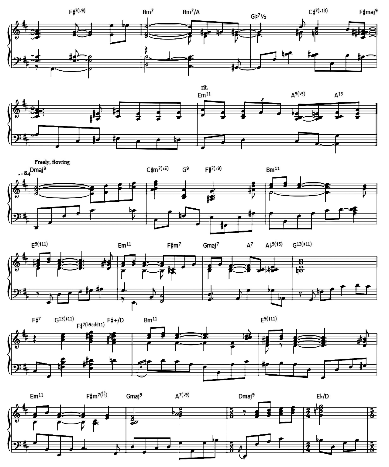 A Time For Love sheet music 9