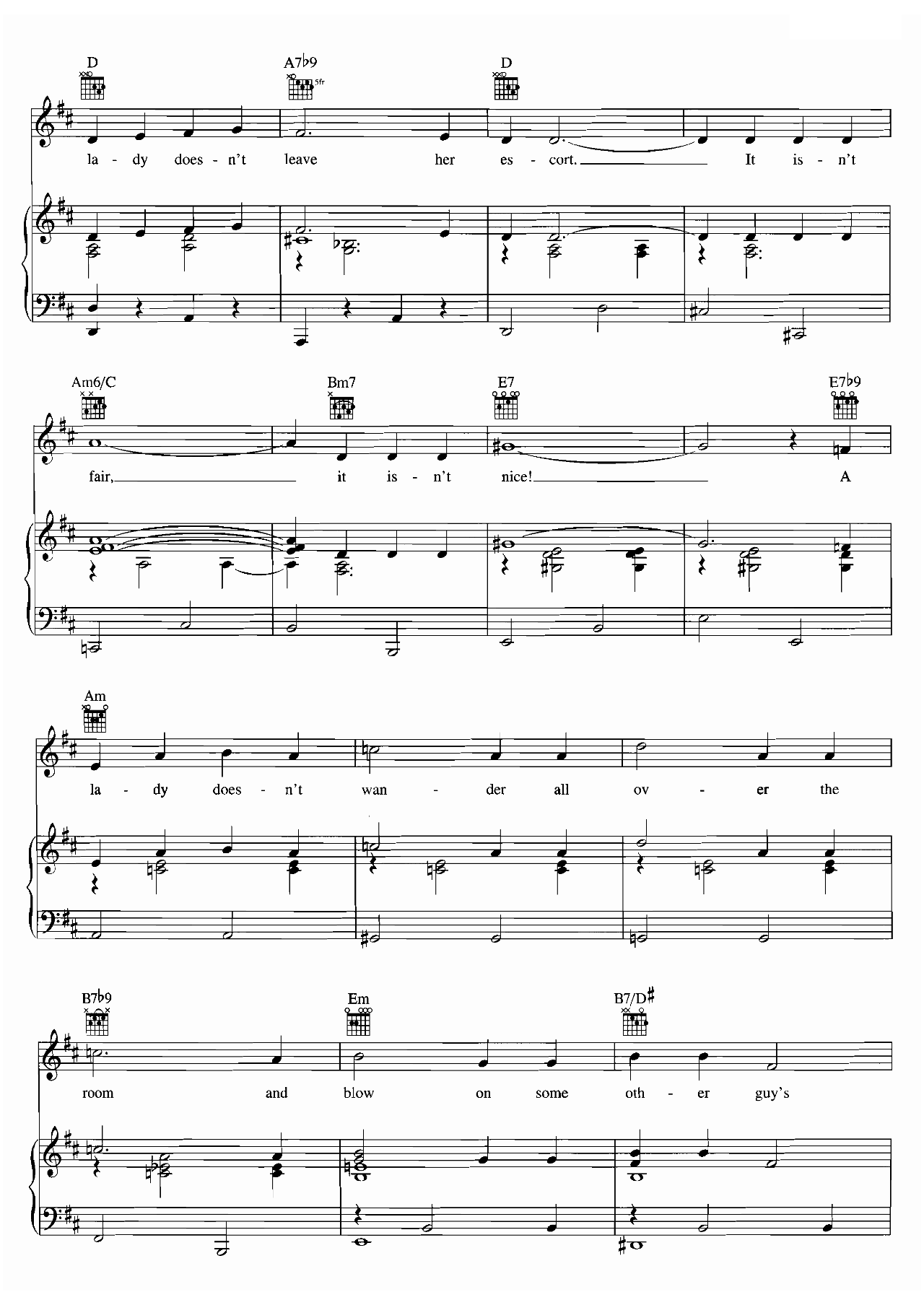 Luck Be A Lady sheet music 5