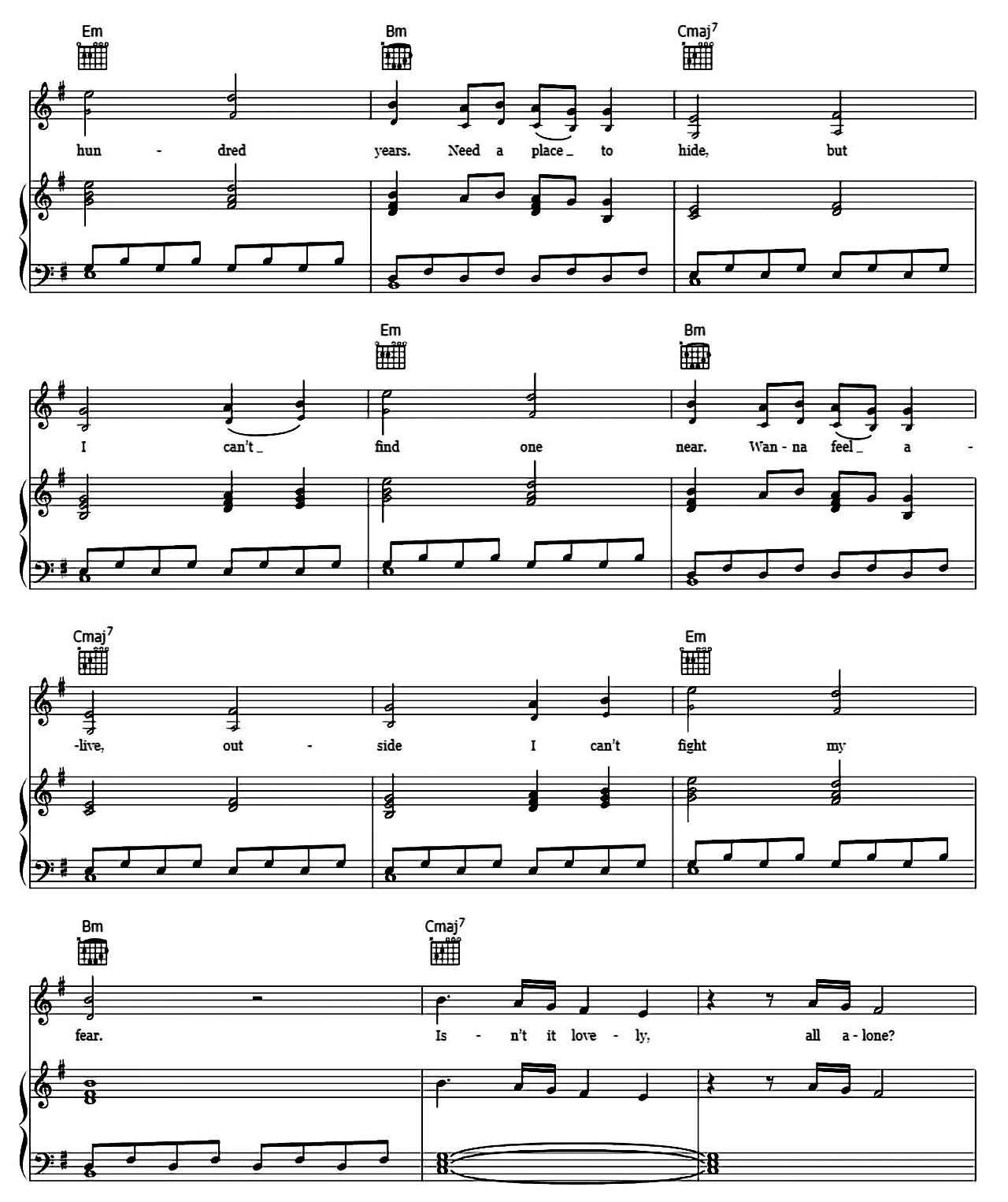 Lovely (from 13 Reasons Why) sheet music 3