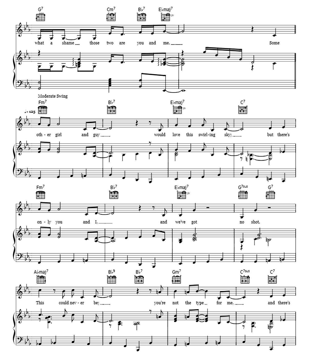 A Lovely Night sheet music 2
