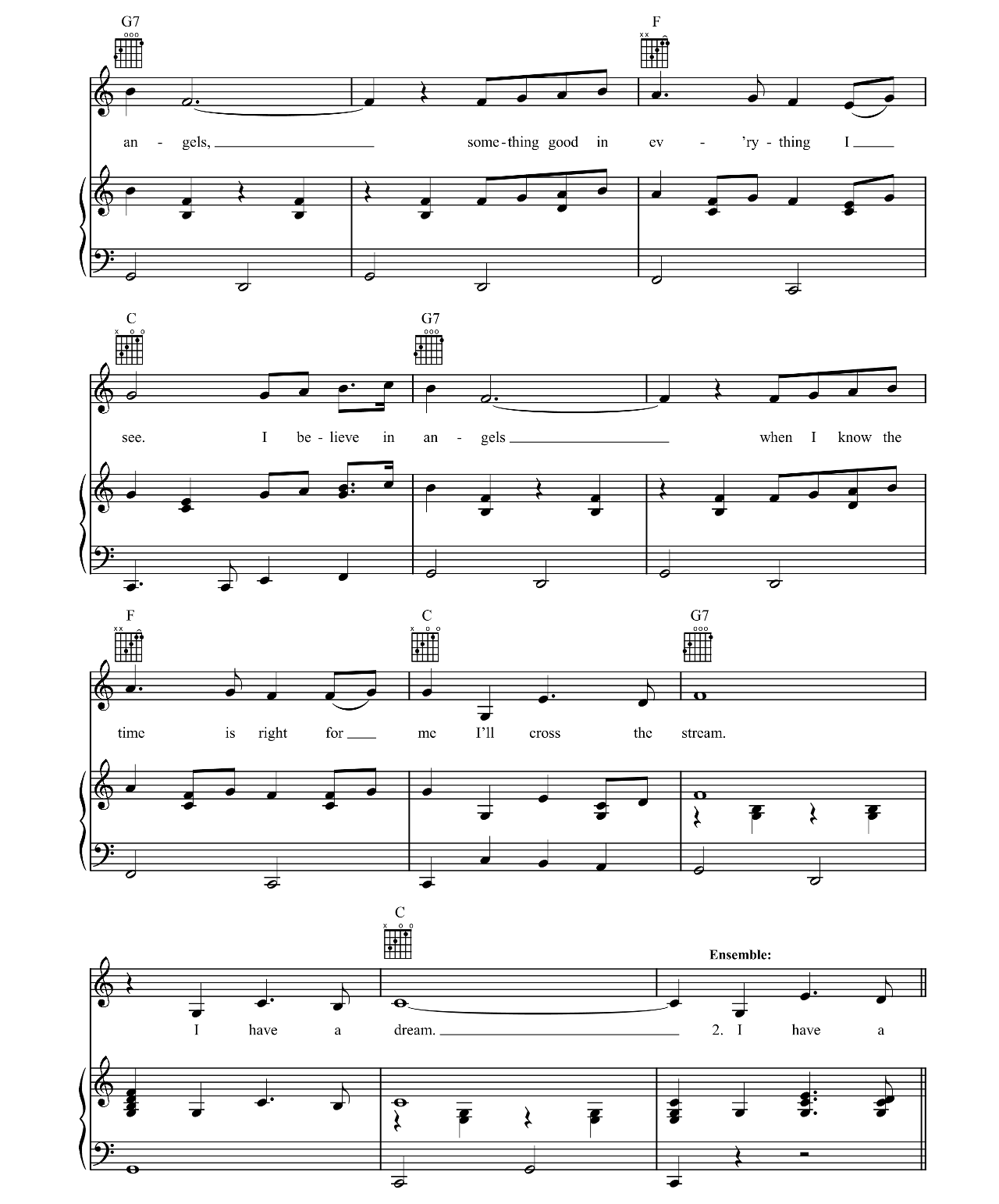 I Have A Dream sheet music 3