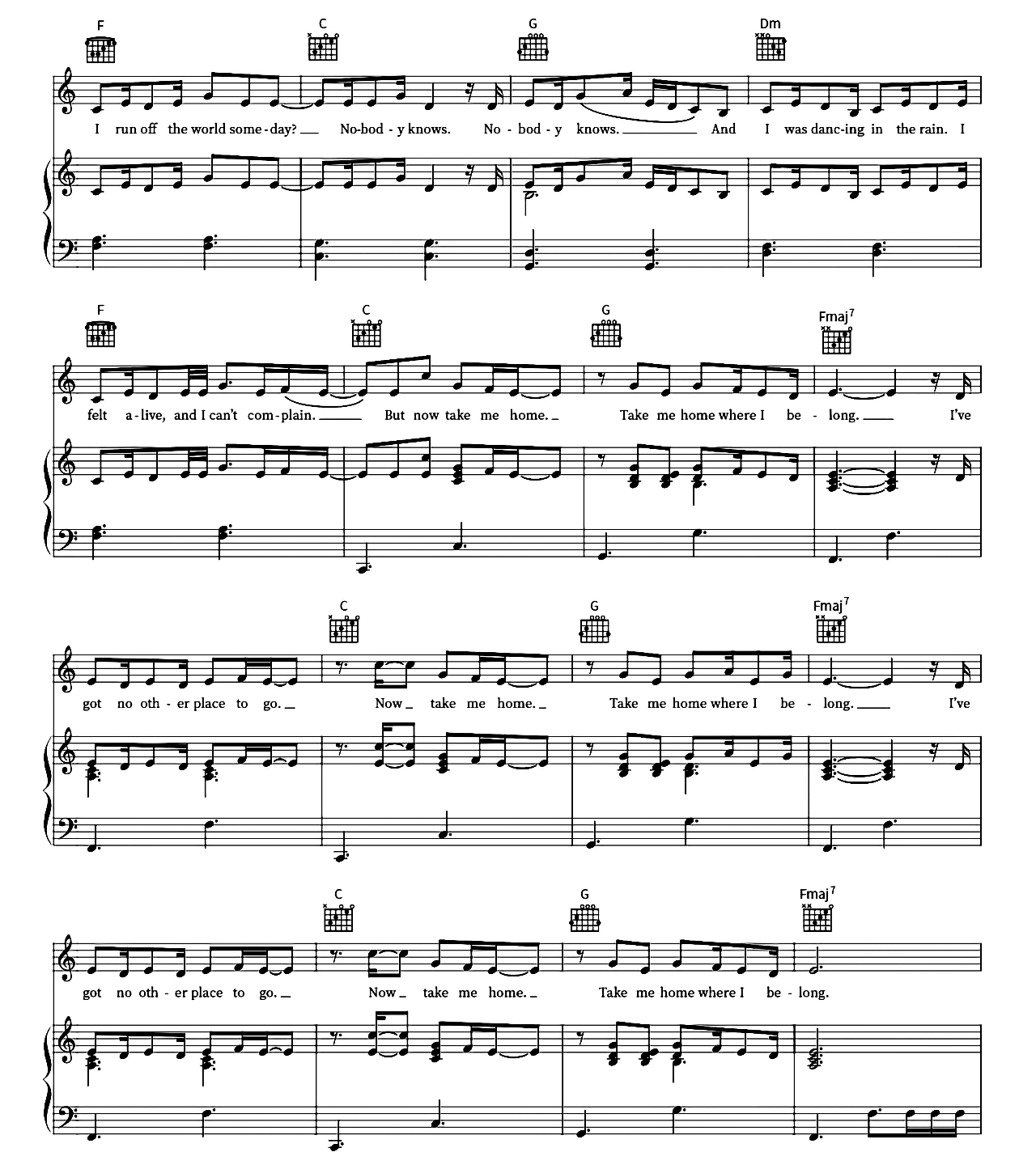 Runaway sheet music 4