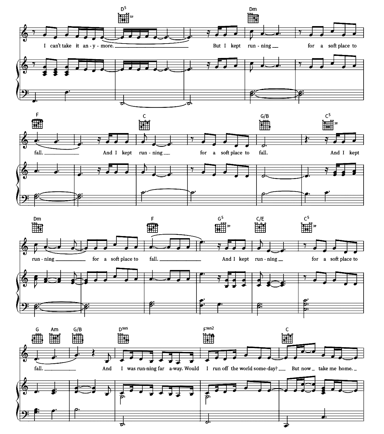 Runaway sheet music 5