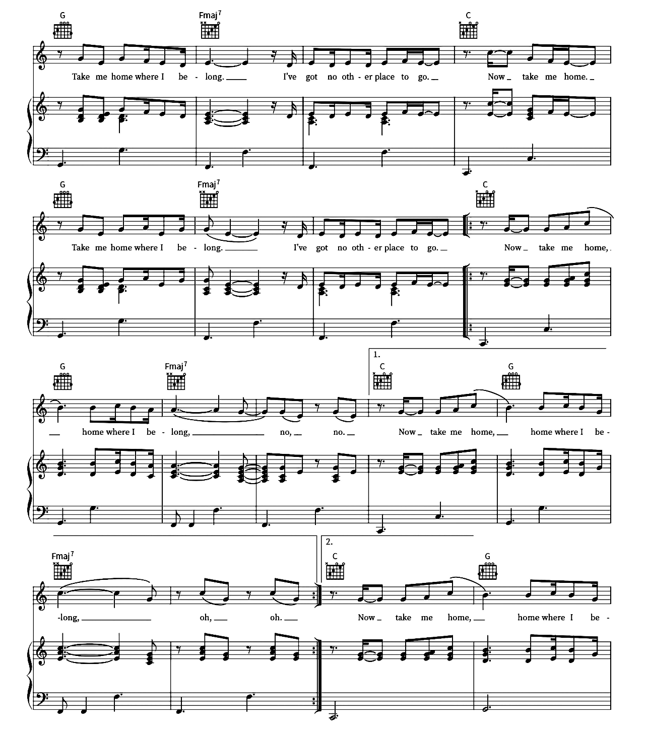 Runaway sheet music 6