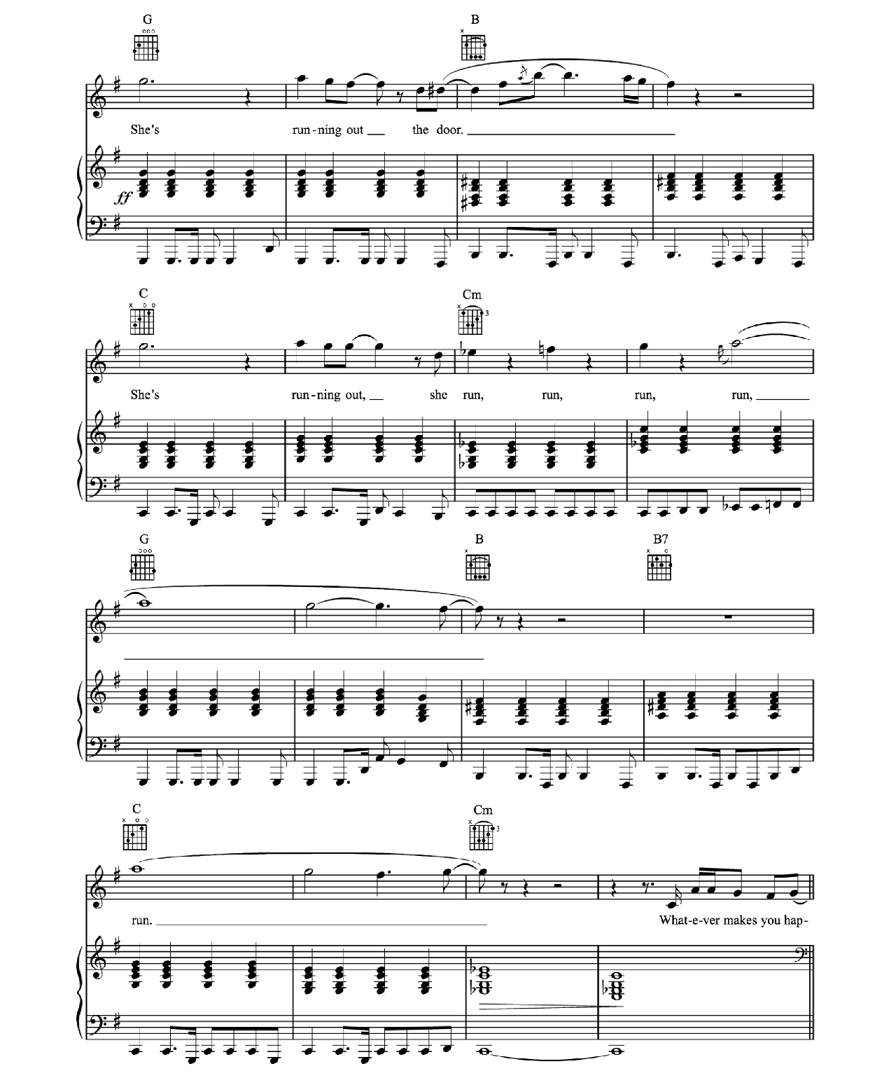 Creep sheet music 4