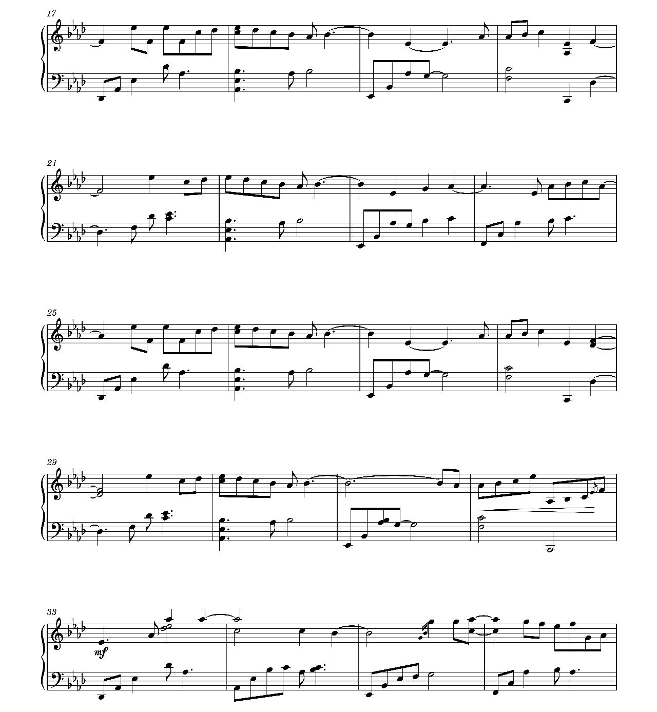 One sheet music 2
