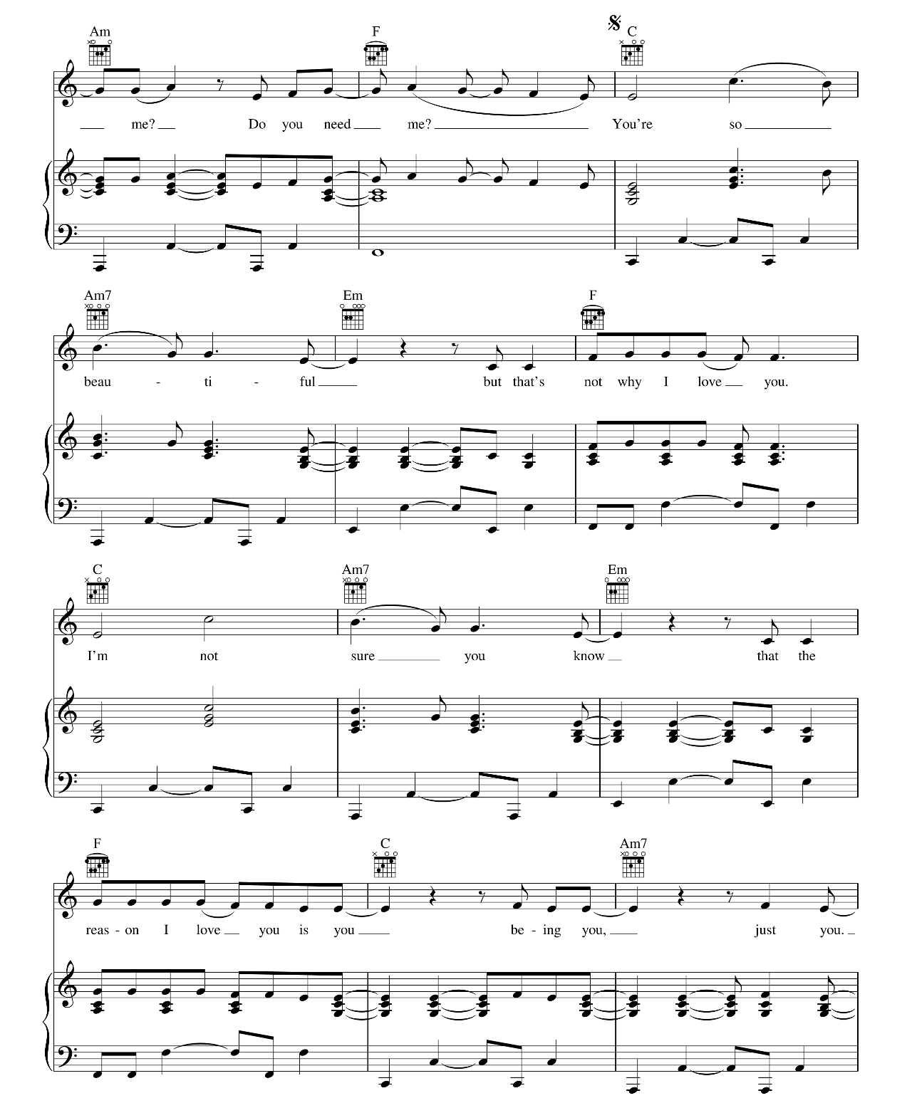 I Love You sheet music 3