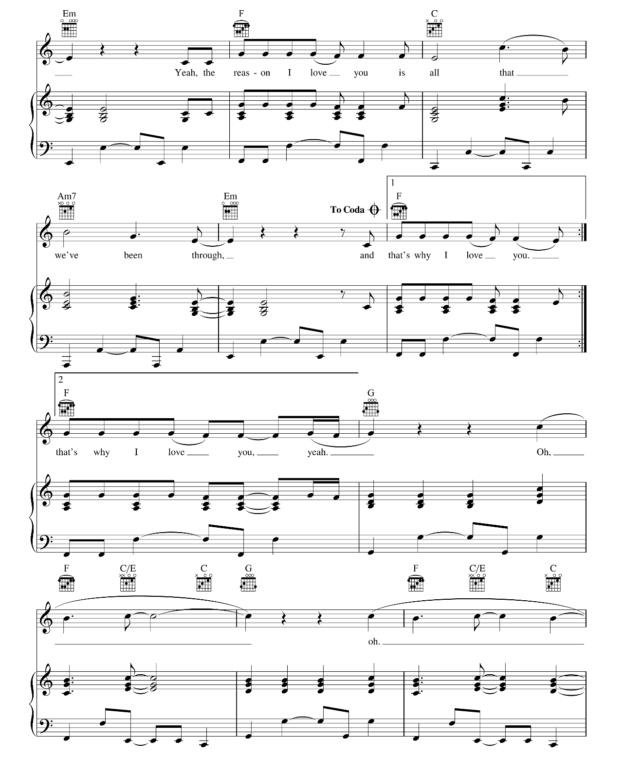 I Love You sheet music 4