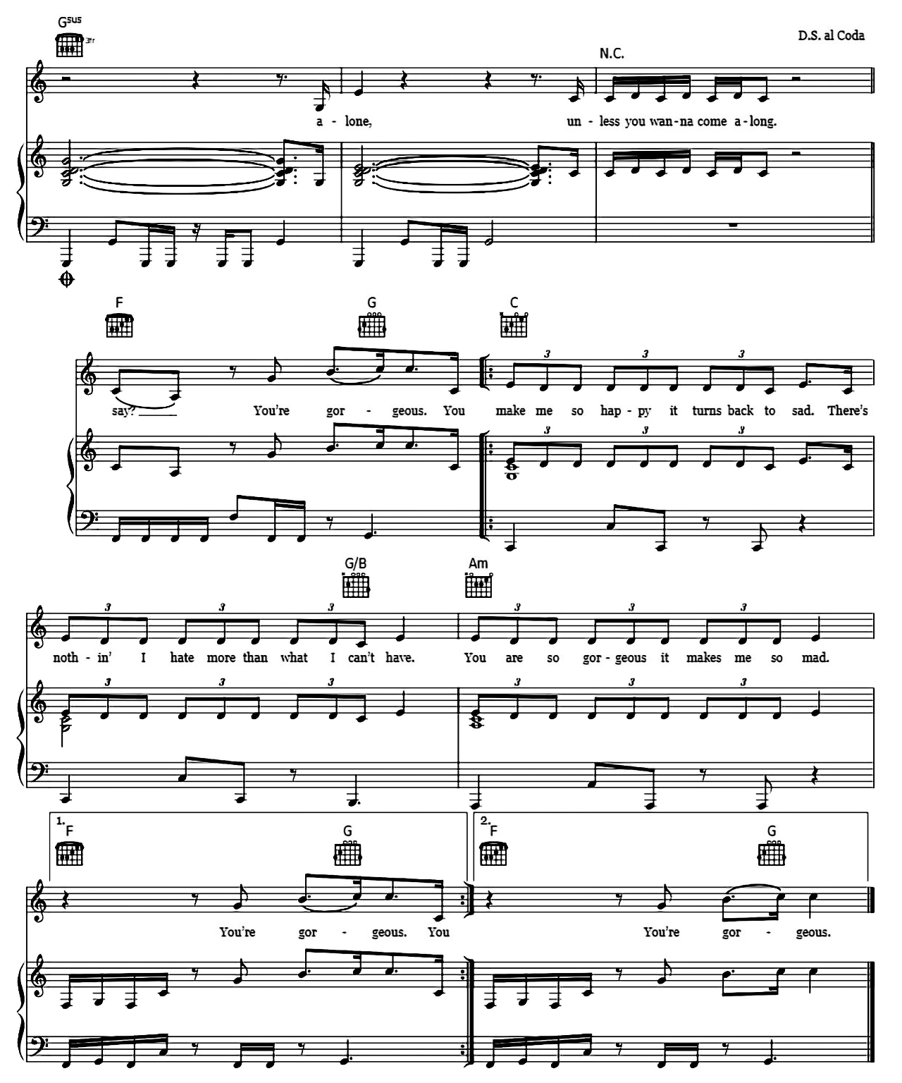 Gorgeous sheet music 5