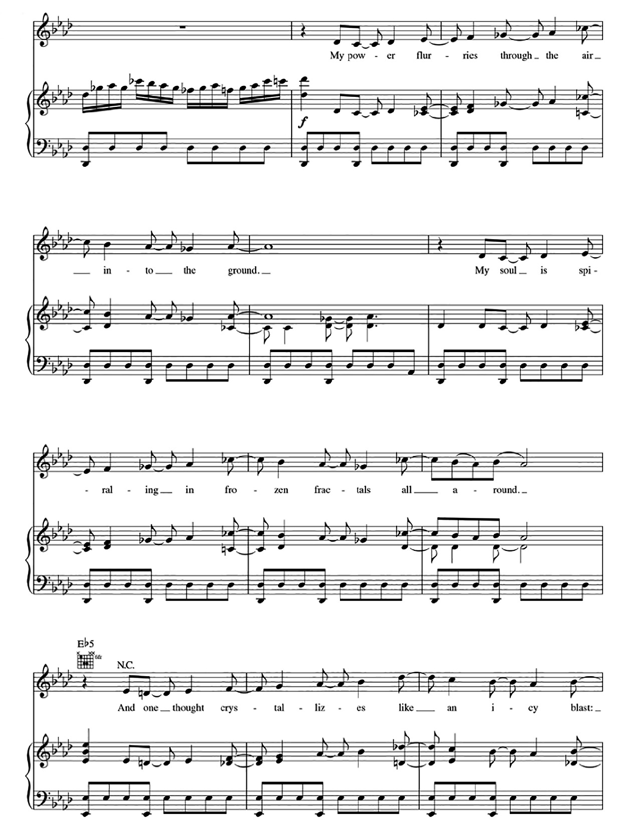 Let It Go sheet music 7