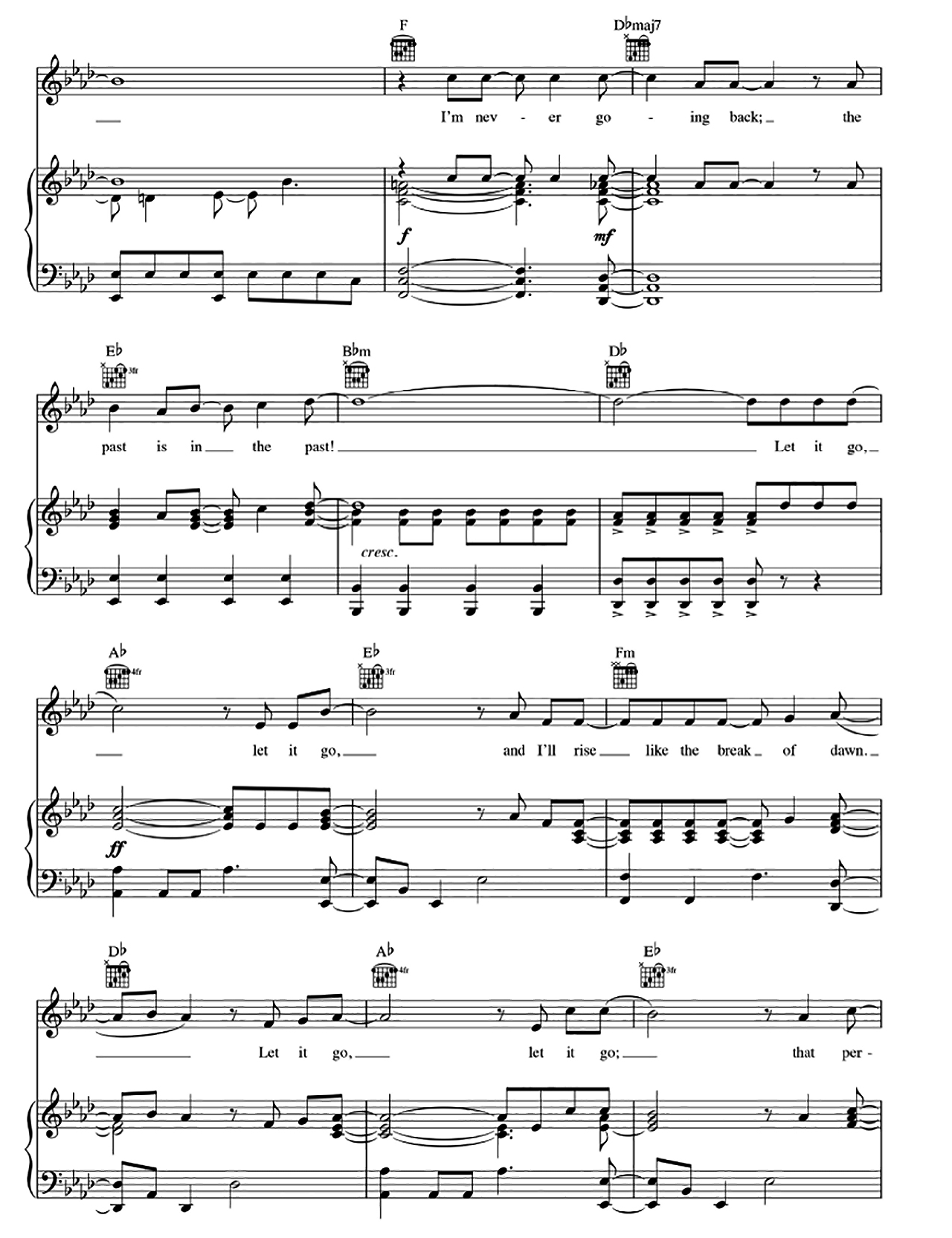 Let It Go sheet music 8