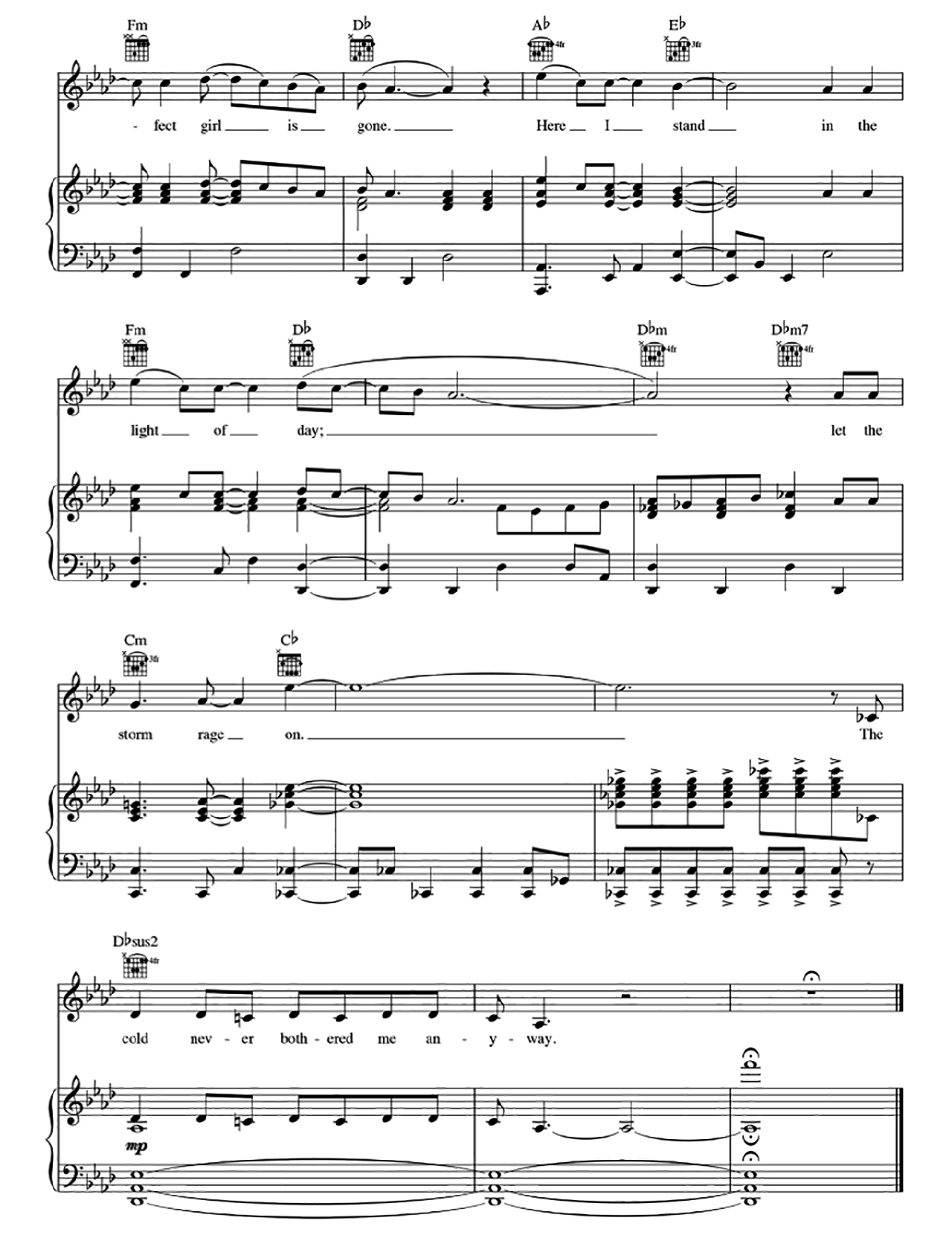 Let It Go sheet music 9