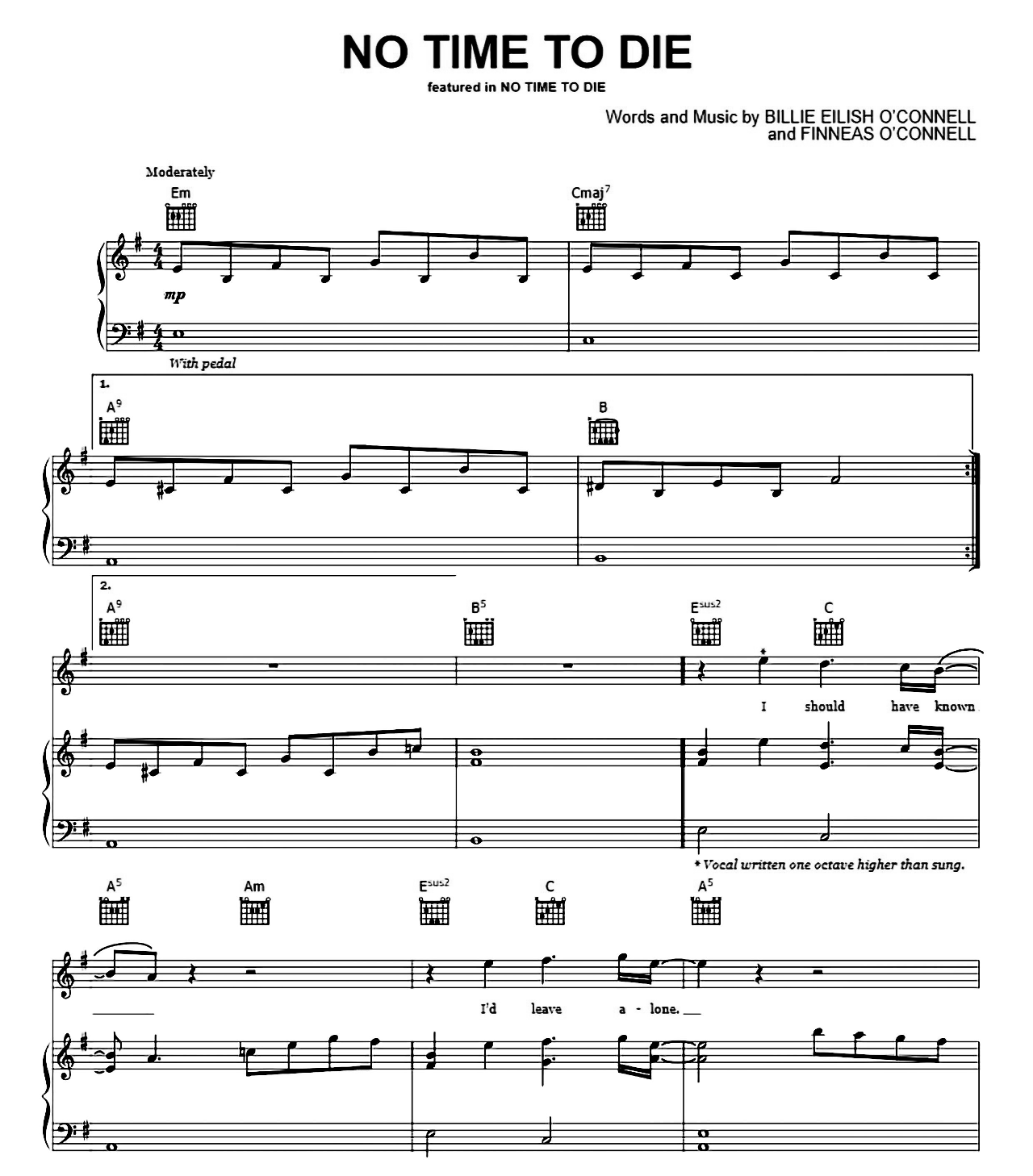 No Time To Die (from James Bond Soundtrack) sheet music