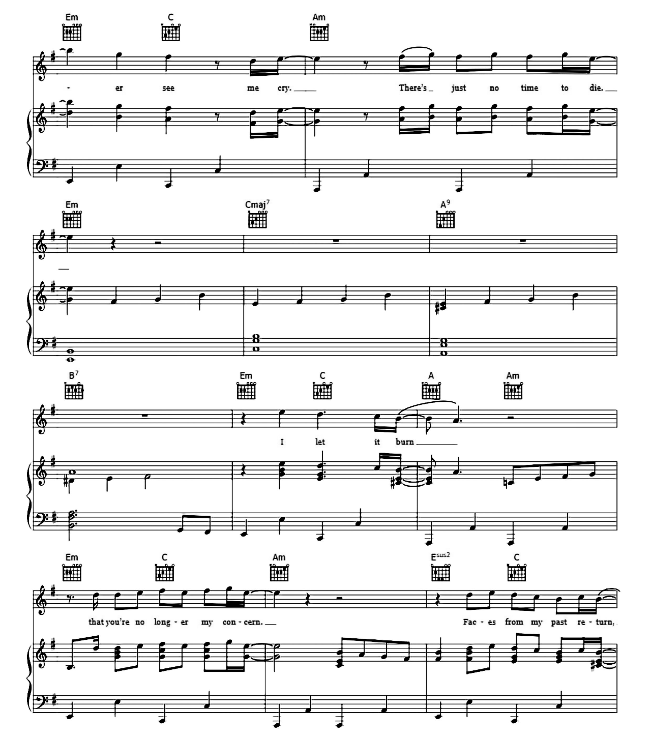 No Time To Die (from James Bond Soundtrack) sheet music 4