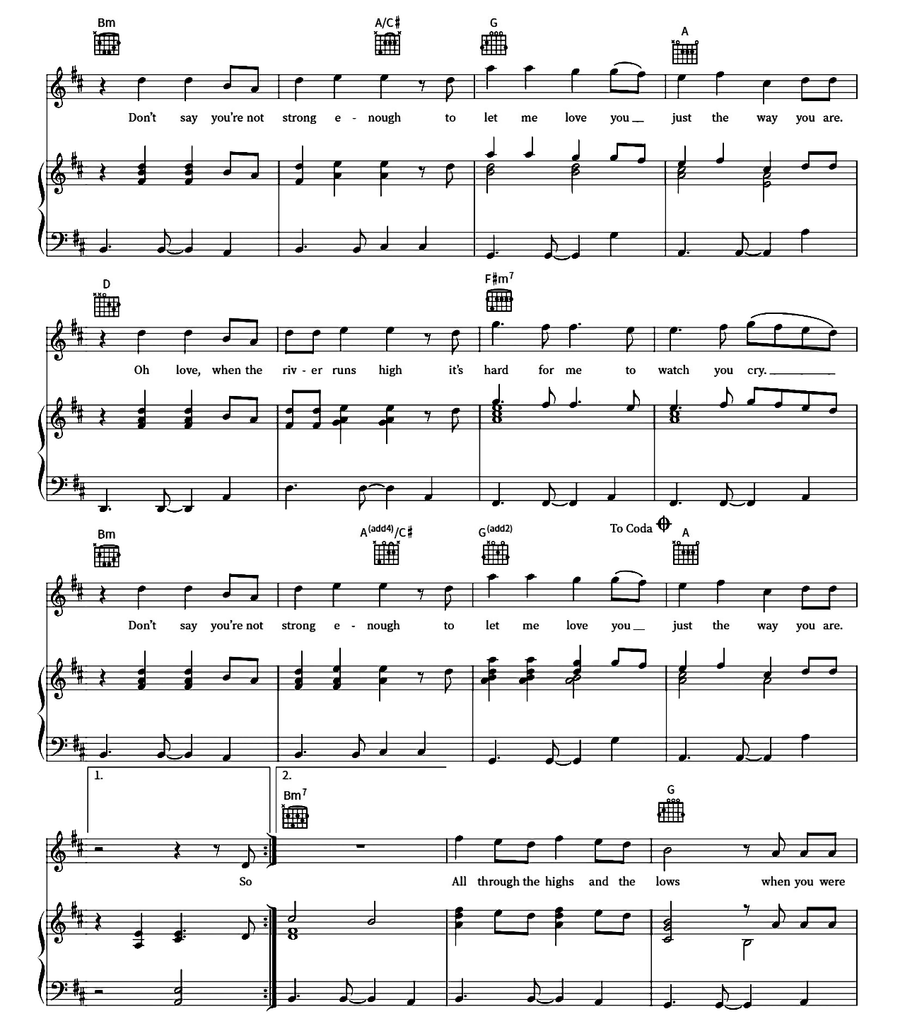 Blurry Eyes sheet music 3