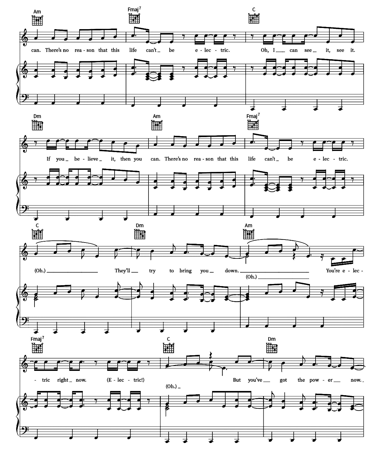 Electric sheet music 4