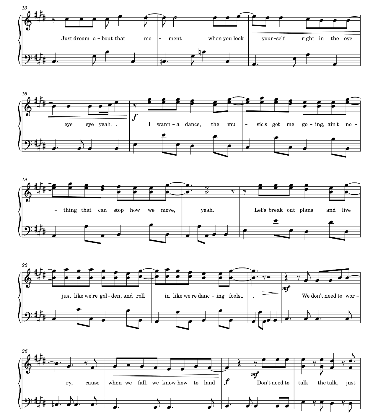 ON sheet music 2