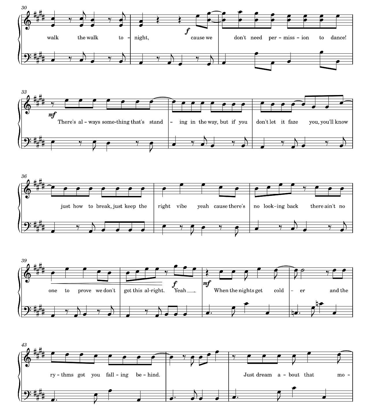 ON sheet music 3