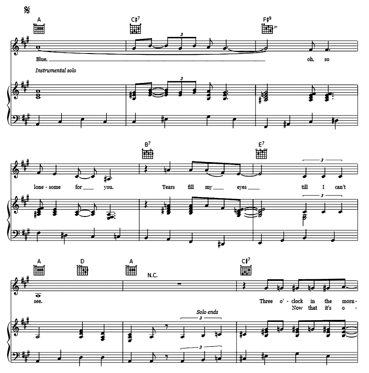 Blue sheet music 2