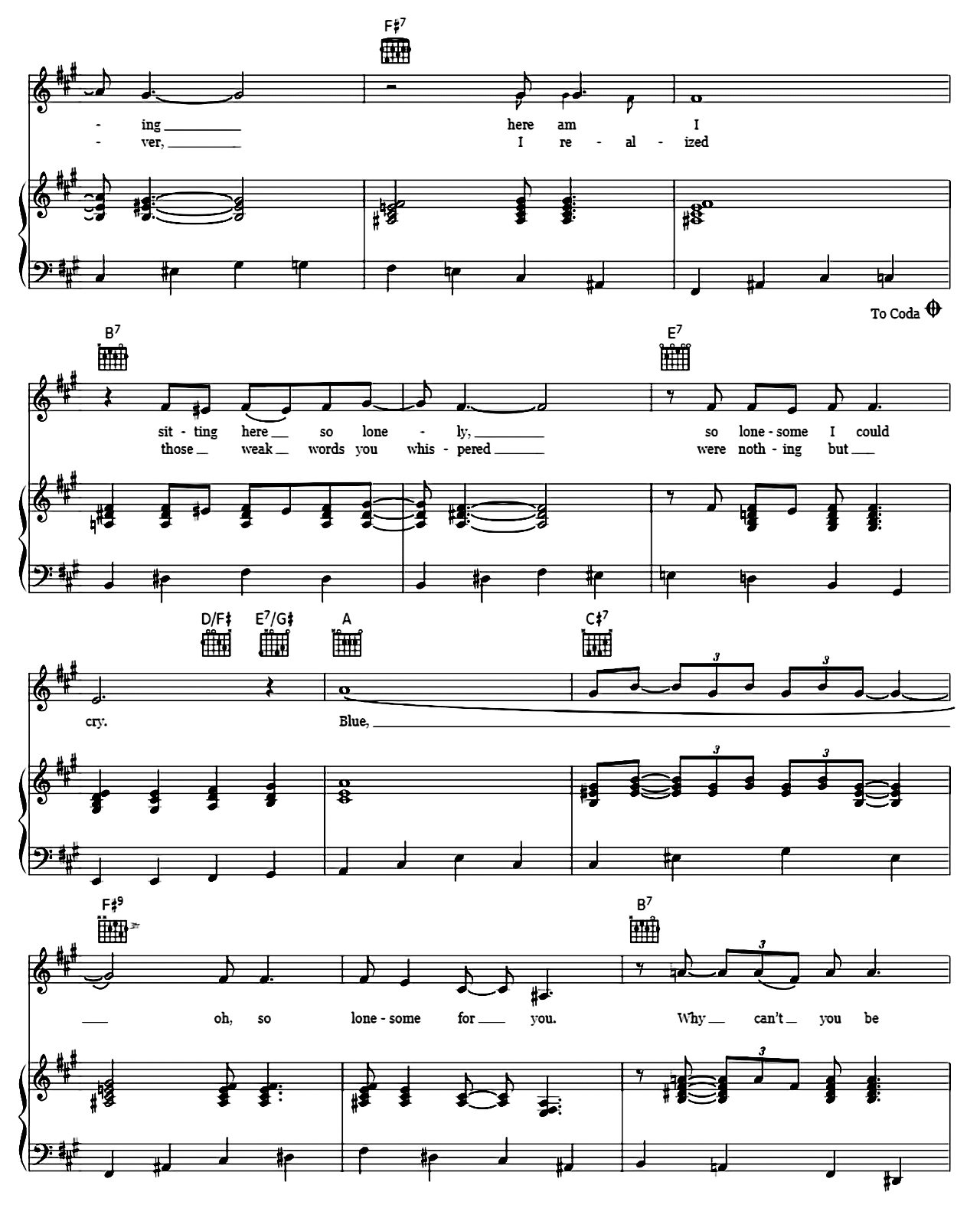 Blue sheet music 3