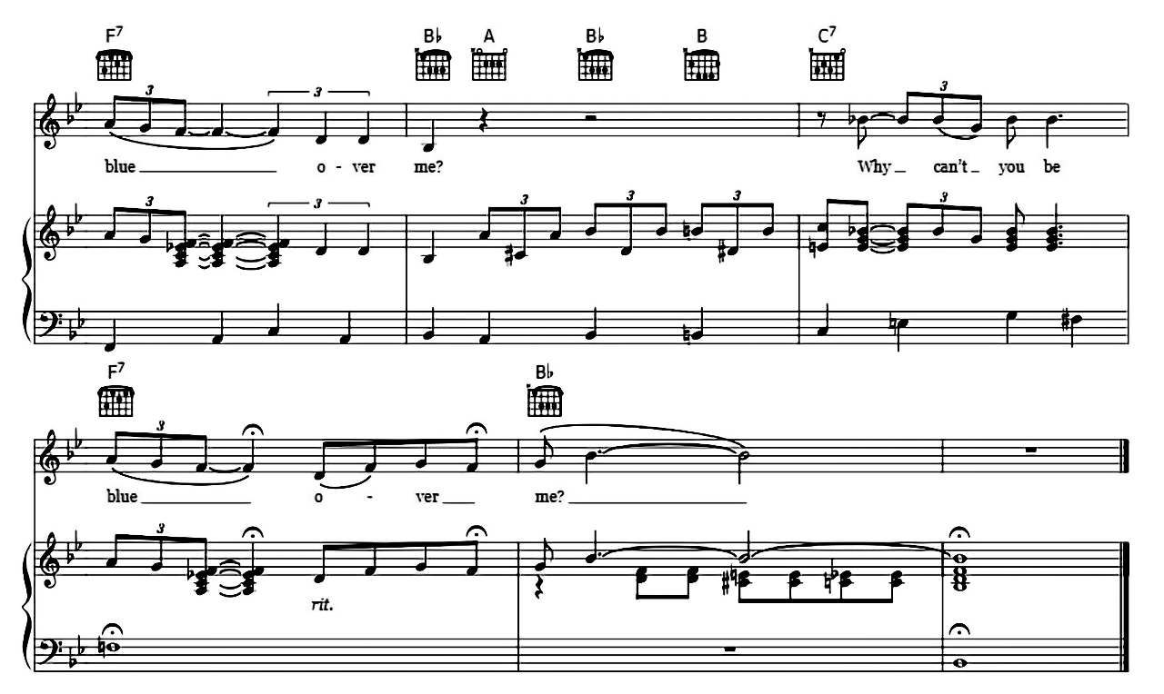 Blue sheet music 5
