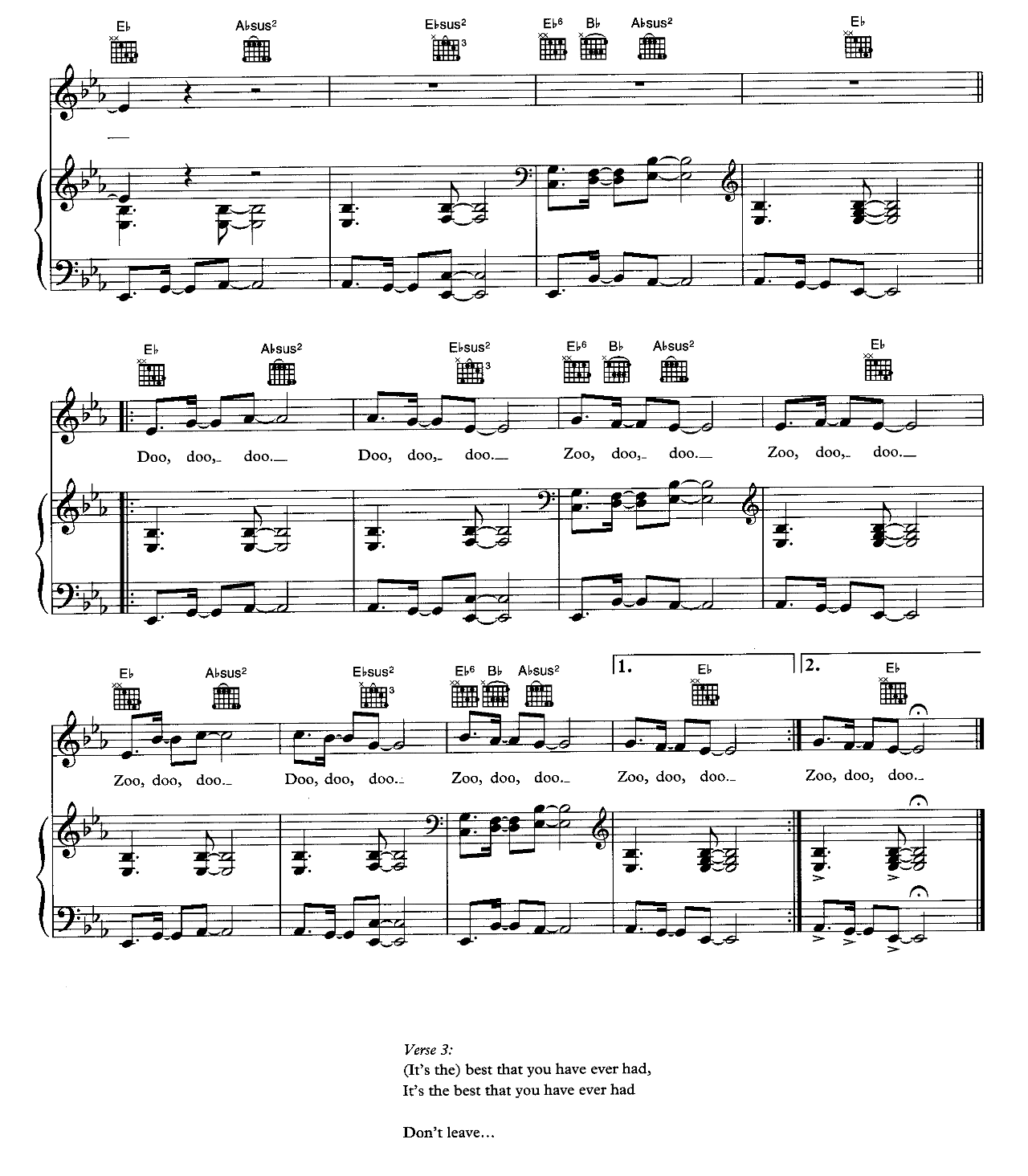 High And Dry sheet music 6