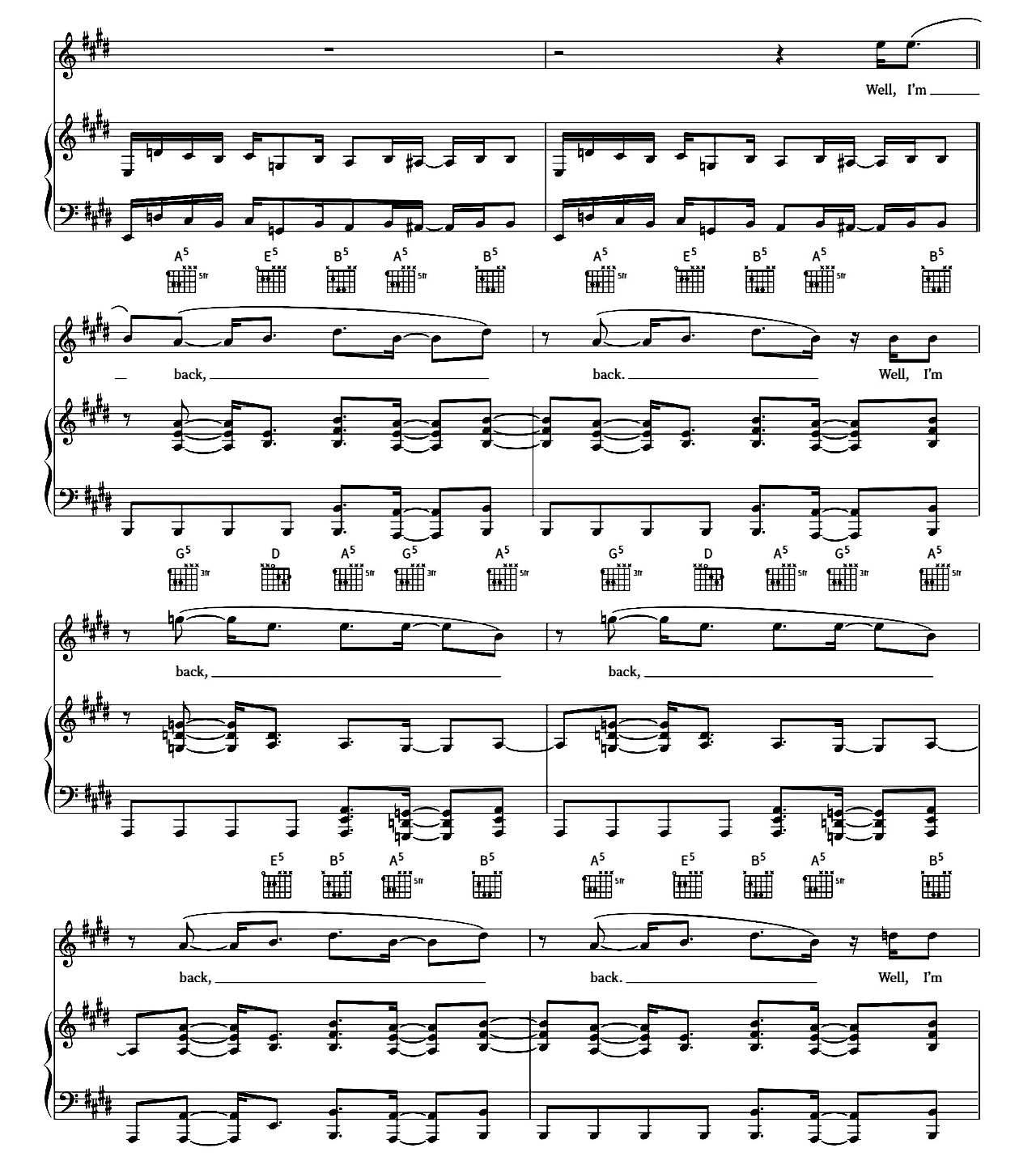Back In Black sheet music 5