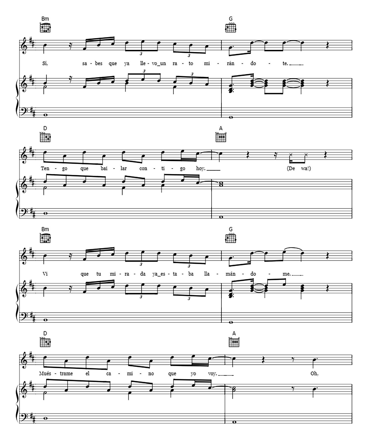 Despacito Remix sheet music 2