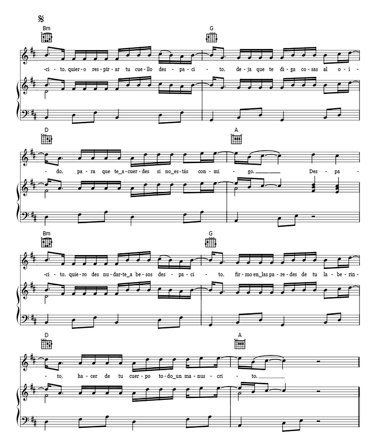Despacito Remix sheet music 4