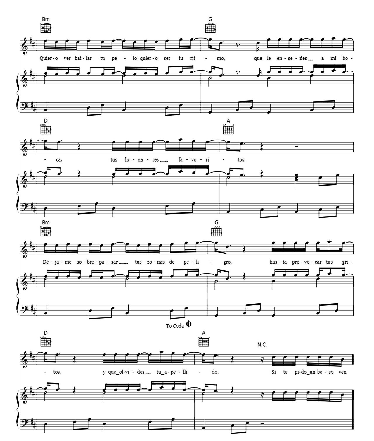 Despacito Remix sheet music 5
