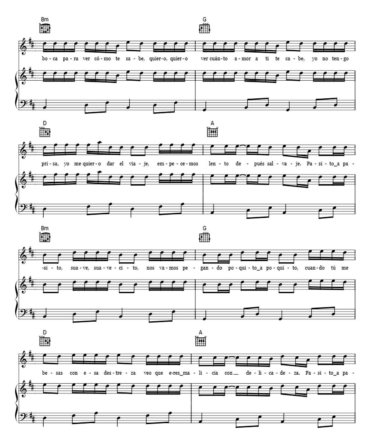 Despacito Remix sheet music 7