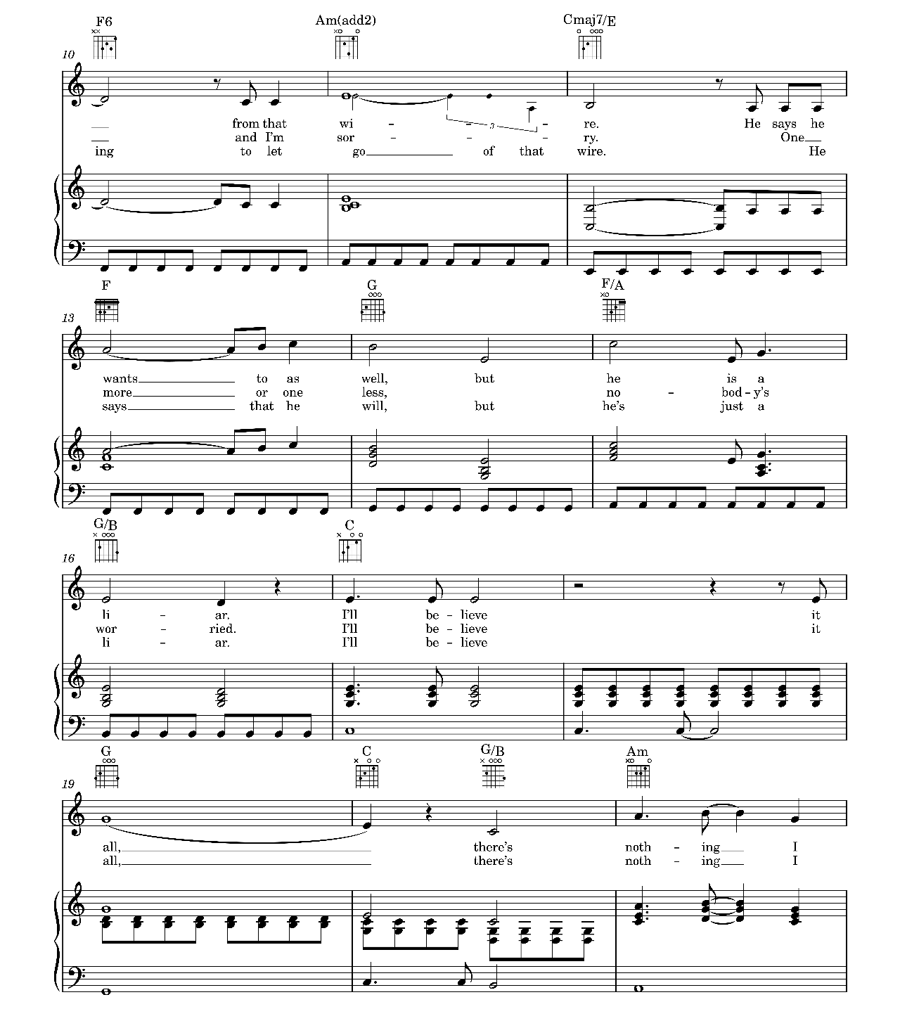 Two Birds sheet music 2