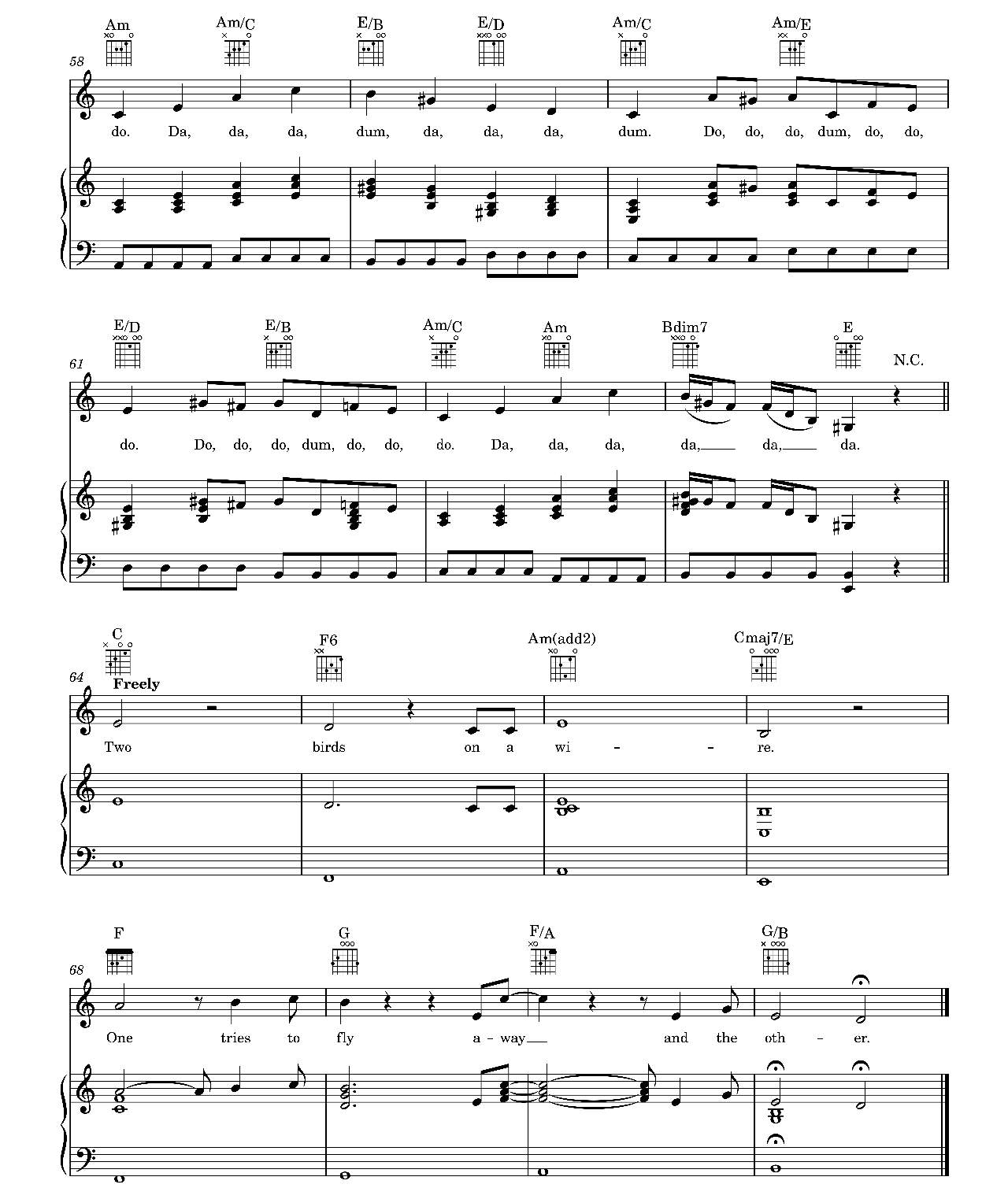 Two Birds sheet music 6