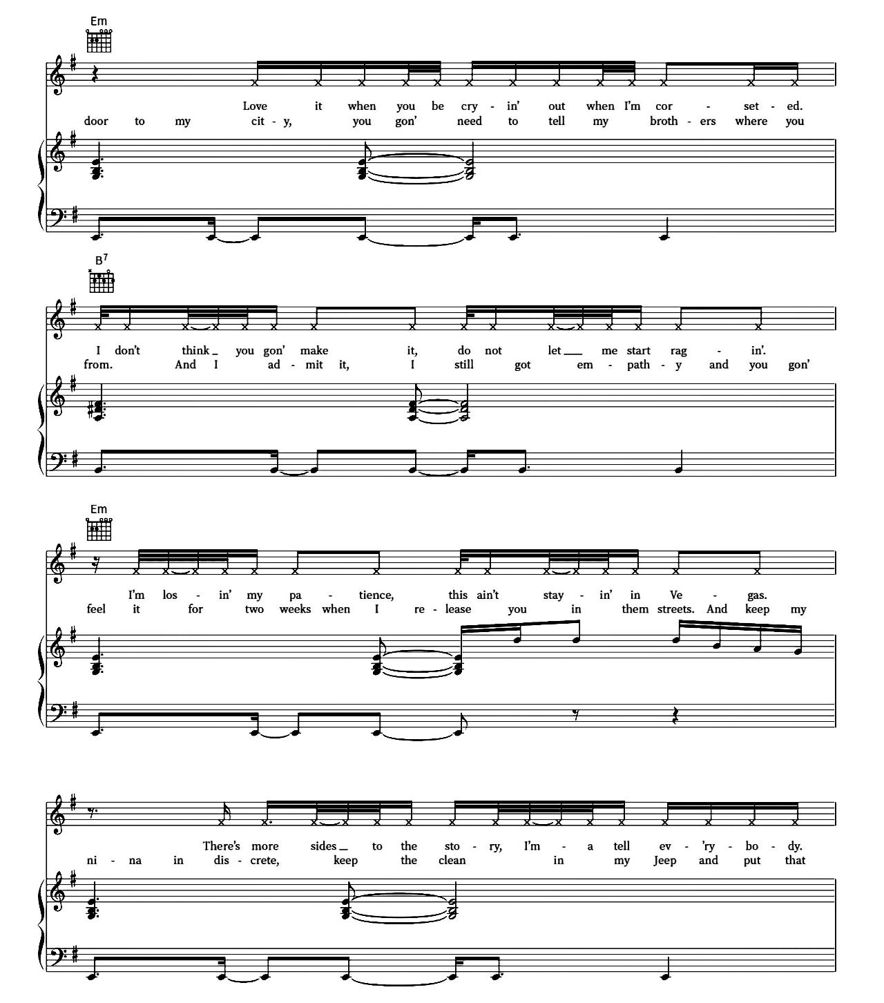 Vegas sheet music 3