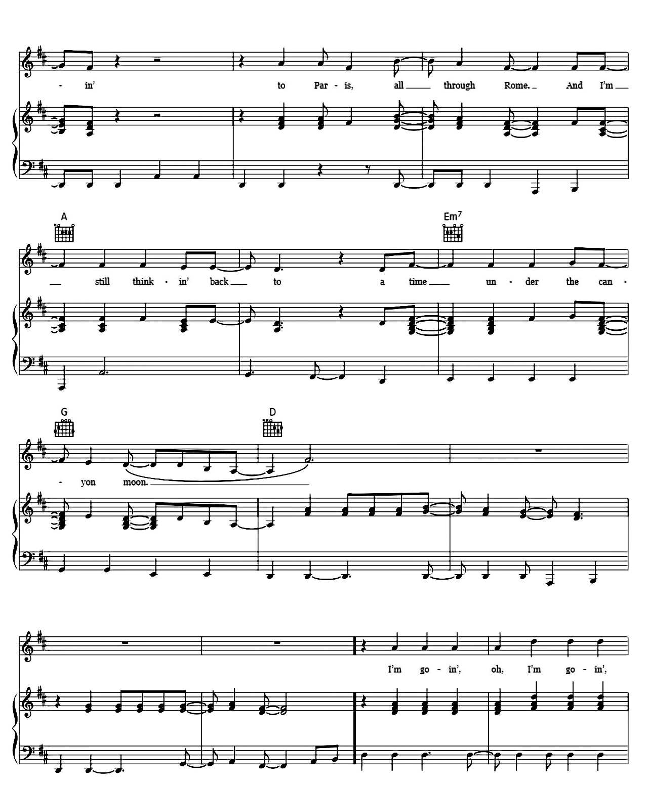 Canyon Moon sheet music 4