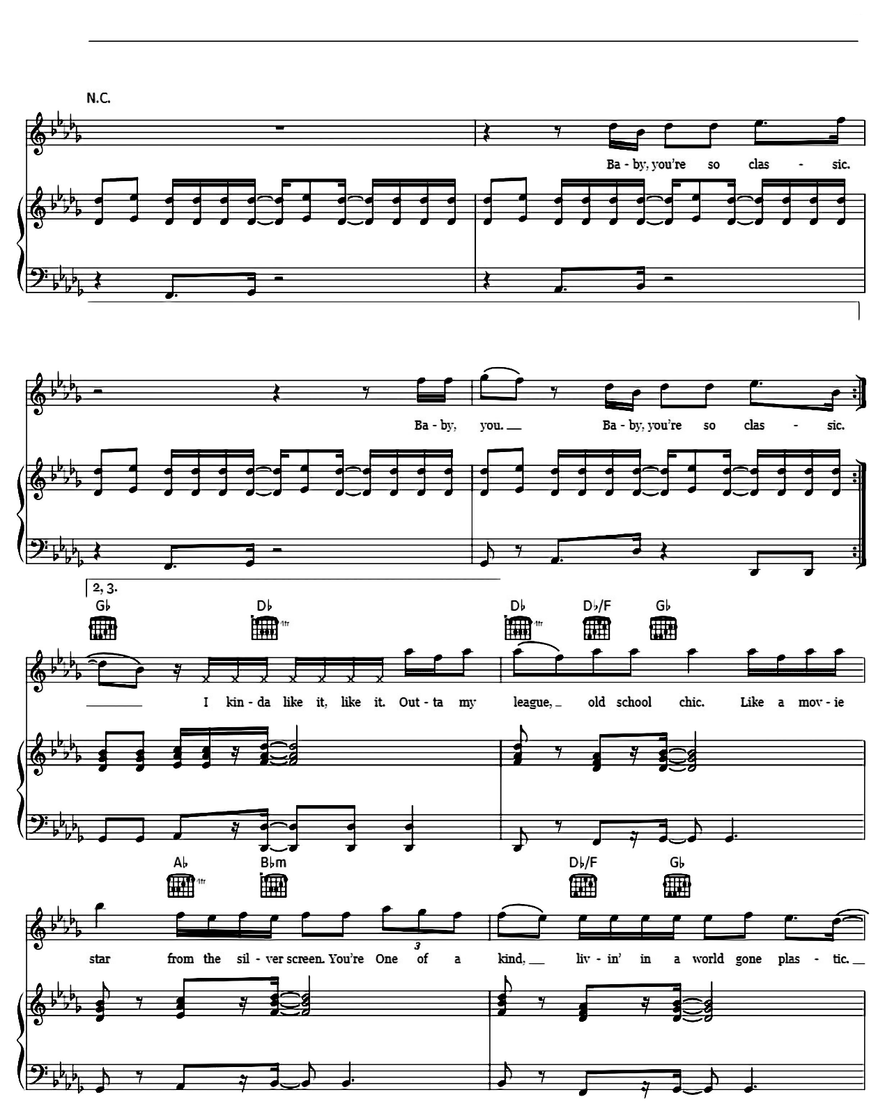 Classic sheet music 4