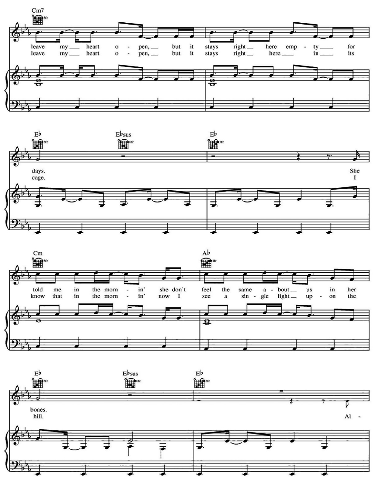 Story Of My Life sheet music 2