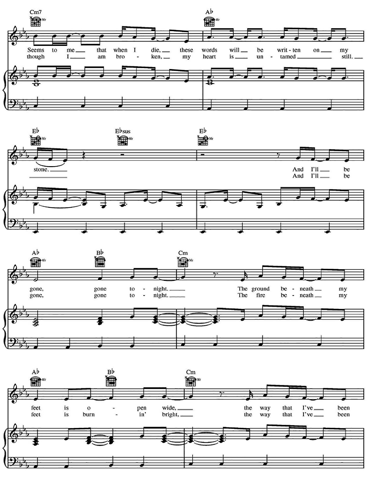 Story Of My Life sheet music 3