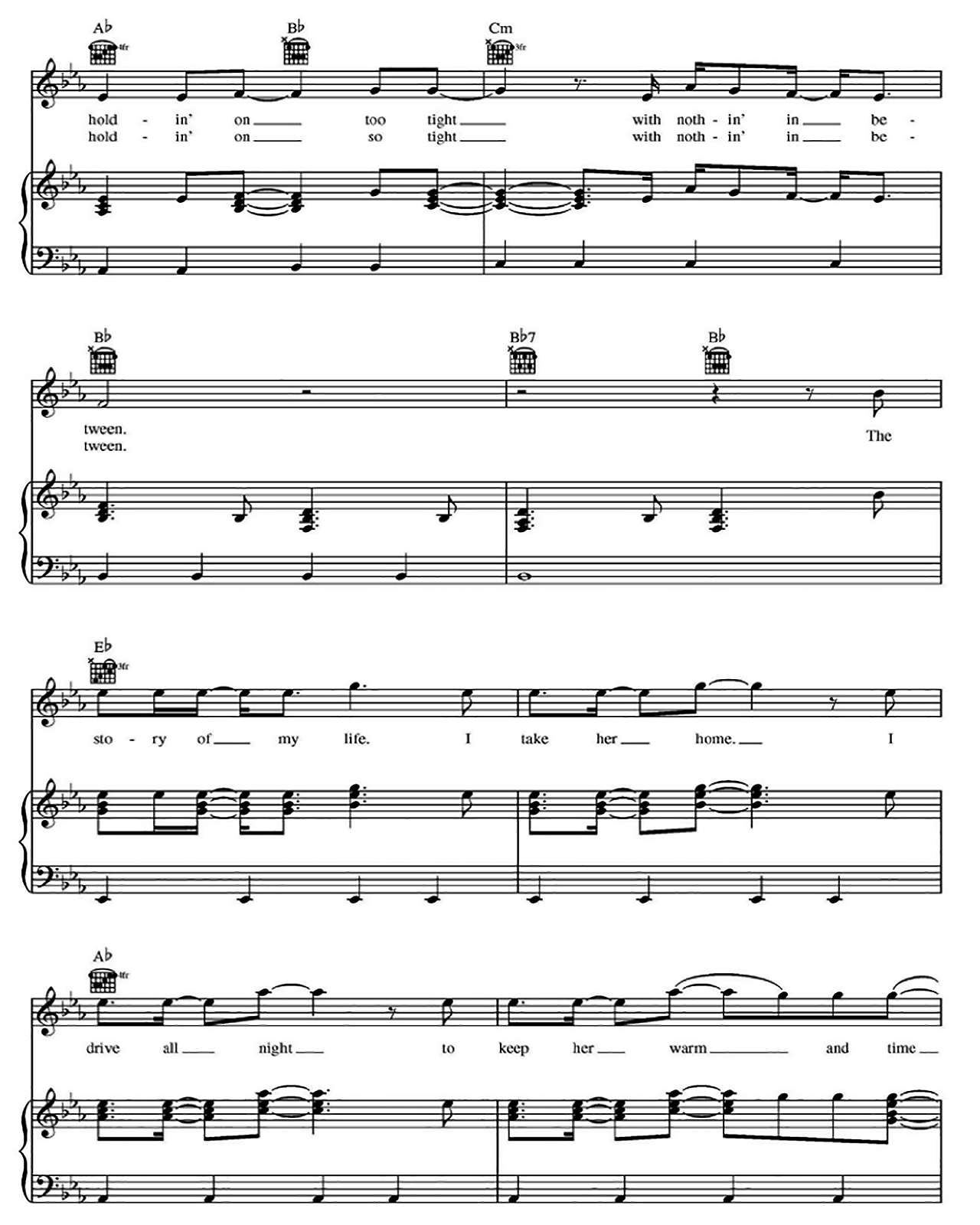 Story Of My Life sheet music 4