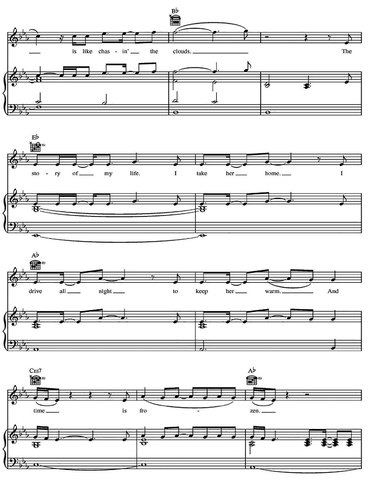 Story Of My Life sheet music 7
