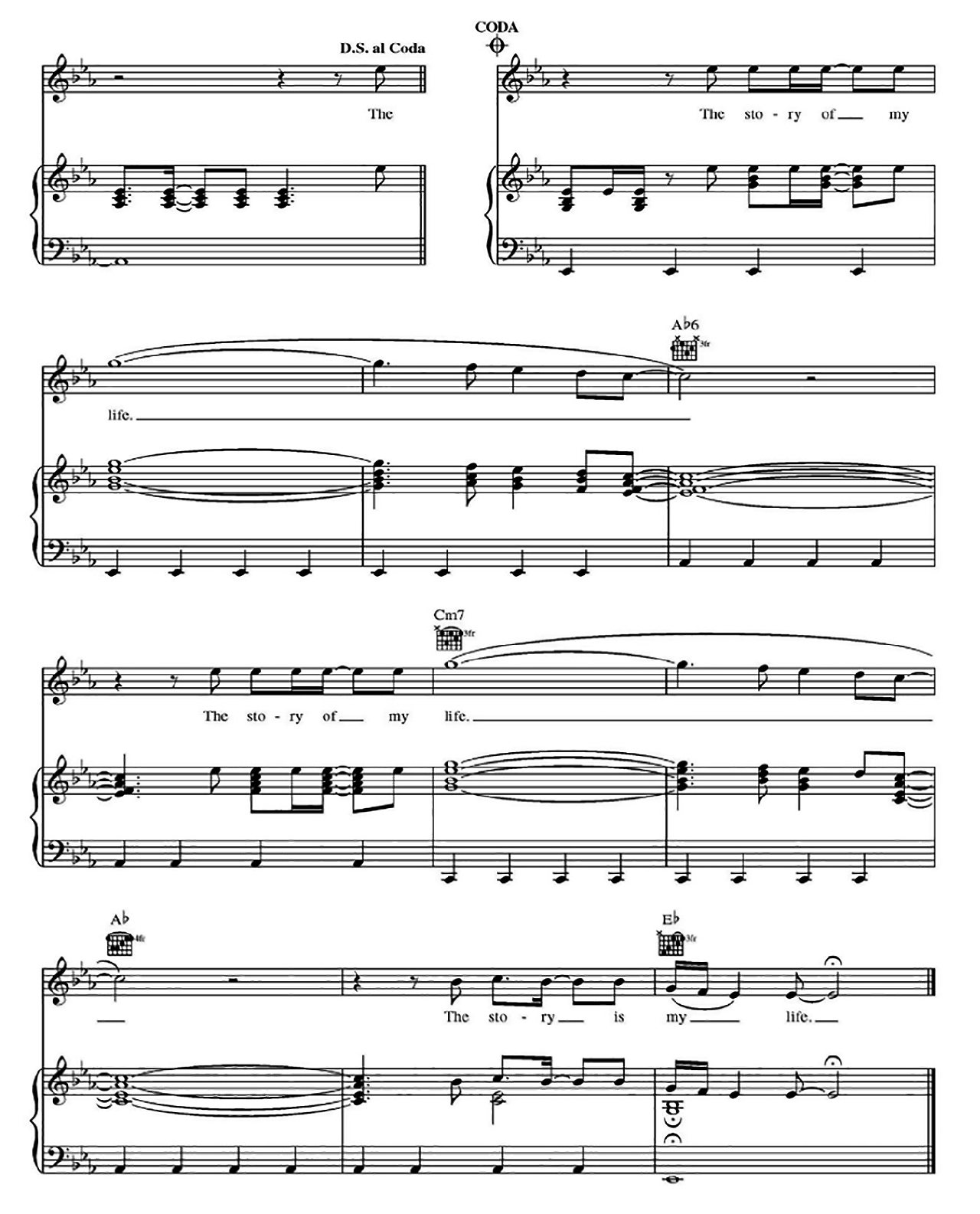 Story Of My Life sheet music 8