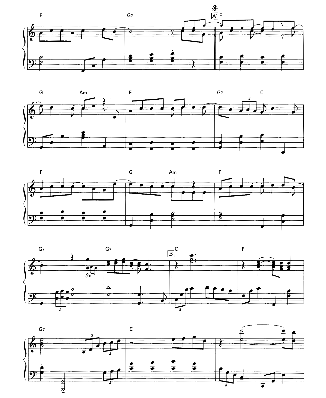 Only The Good Die Young sheet music 2